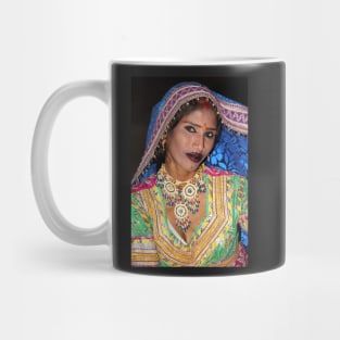 Portrait of a Dancer in Rajasthan, India Mug